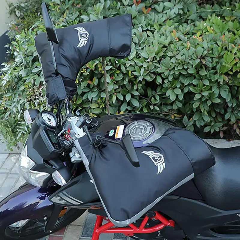 Winter Handlebar Mitt Motorcycle Handlebar Gloves Muffs Winter Waterproof Handlebars Mittens Gauntlets For Motorcycle Motorbike S25118