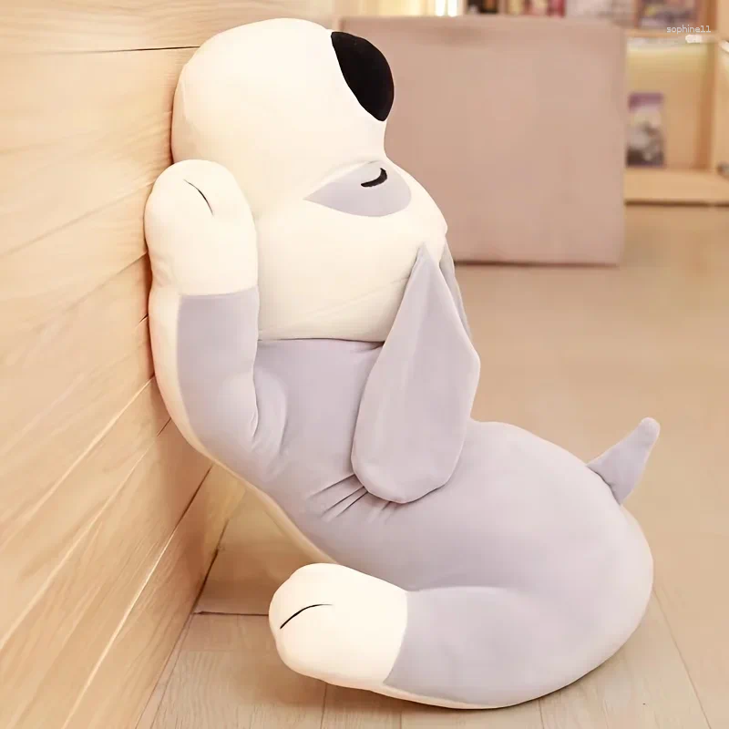 Update Adorable Dog Plush Pillow Soft Stuffed Animals Simulation Toy Lying Doll Home Decor Xmas Gifts For Boys Girls Pet