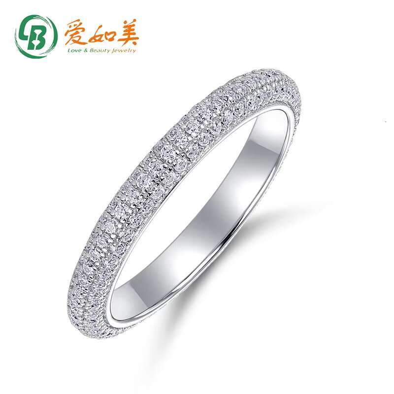 Panyu Custom Luxury 18K Gold Plated Sterling Silver 925 Moissanite Ring Woman Men