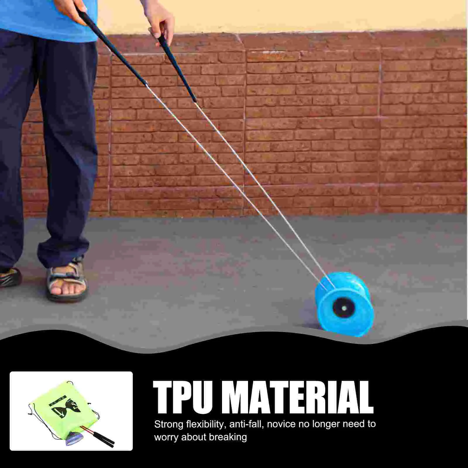 Professional Diabolo Yoyo Elderly People Toy Kids Juggling Fitness Set Tpu Chinese for Child Professional Diabolo 250410
