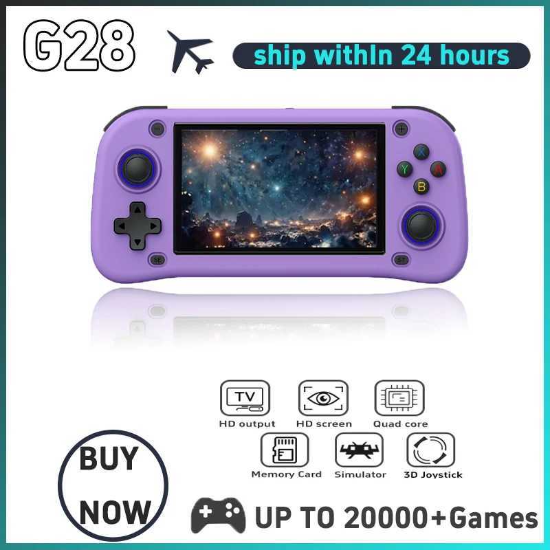 NEW G28 Game Console Retro Handheld Linux System 42 Inch I Screen Portable Pocket Video Player 64GB 128GB Games Kid GiftM251111