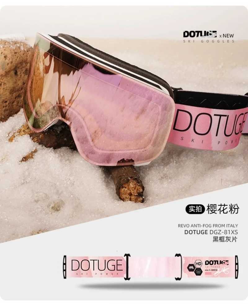 DOTUGE Ski Goggles Magnetic Polarized Anti Fog for Adults Outdoor Mountaineering Cycling K251110