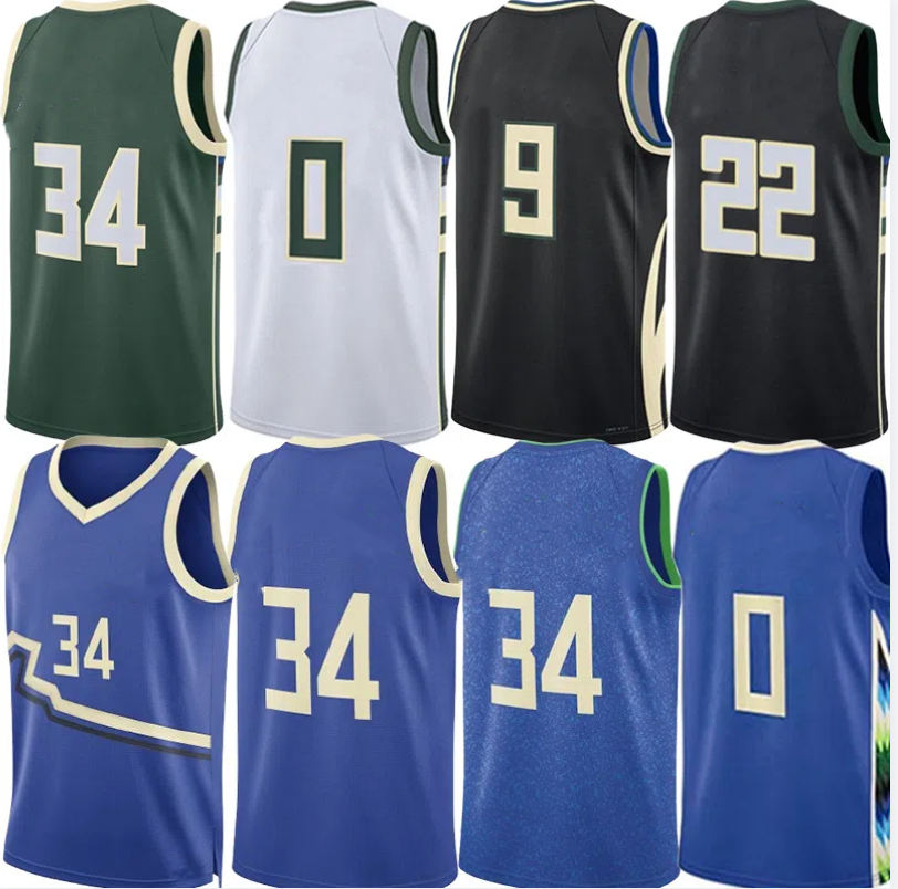 Buck Basketball Jerseys Gianni Antetokounmpo Damiann Lillard Kylee Kuzma Bobby Portis Brook Lopez Pat Connaughton Kevin Porter Taurean Prince Jersey