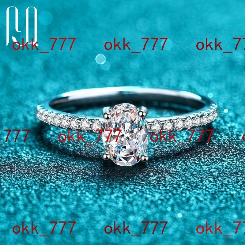 PYQ 1ct Lab Grown Diamond Wedding Band Engagement Ring Solitaire Half Eternity Moissanite Certificate Included