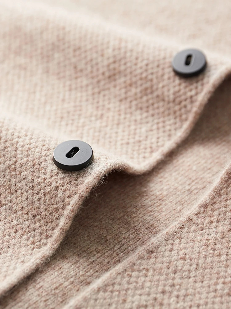 High Quality Men 100 Merino Wool Sweater Autumn Winter Knitted Cardigan Jacket Casual Soft Warm Coats Classy Man Top Clothes 251030