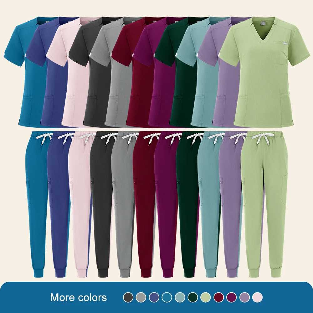 Medical Nurse Uniform Spa Workwear Medical Scrubs Set Hospital Uniform Surgery Dentist Overalls Spa Clinical Beauty Work Wear X250410