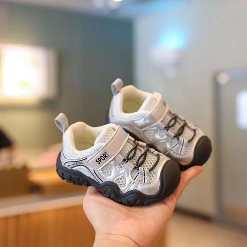 Summer Childrens Casual Sports Mesh Breathable Boys Girls Walkers Soft Soles Antiskid Walking Shoes Baby Sneakers C260130
