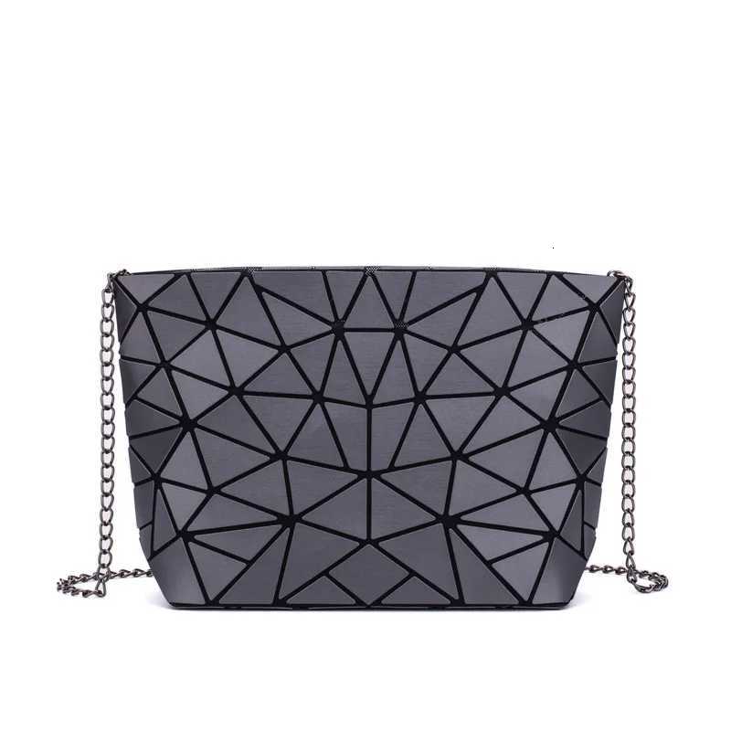 Ladies geometric diamond crossbody bag matte single-shoulder bags large-capacity chain foldable small handbagT251110