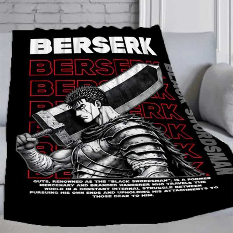 1pc Japan Anime Berserk Blanket Microfiber Bedding Camping Throw Blanket Luxury Downy Portable Office Hypoallergenic Flannel C251111
