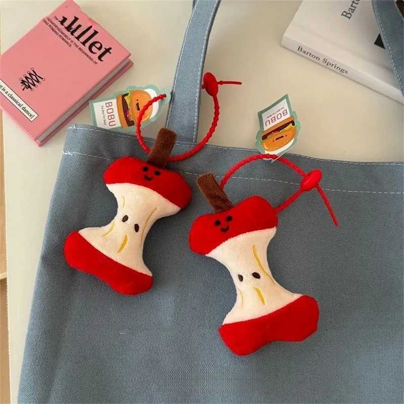 Creative Apple Keychain Pendant Cute Couple Plush Keychain Doll Pendant Plush Doll Car Key Wallet Backpack Jewelry Gift W250411