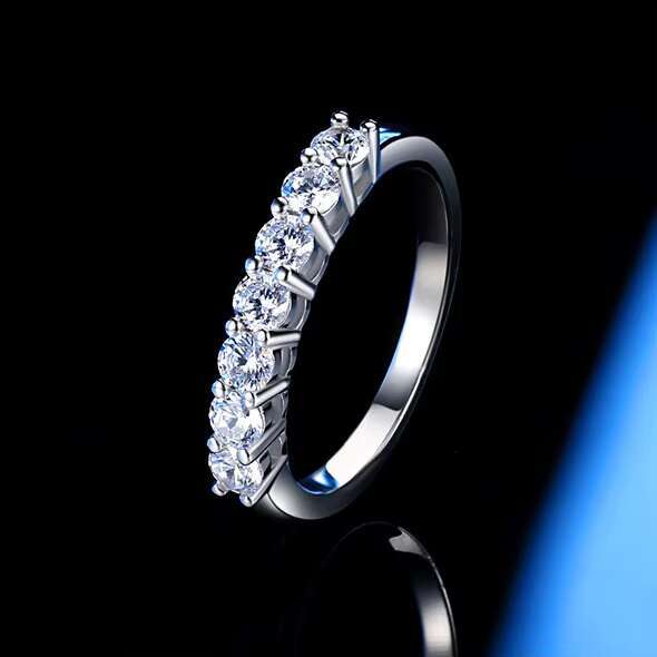 High Quality Fine Jewelry Silver Rings Women VVS Diamond Engagement Moissanite Rings for Women