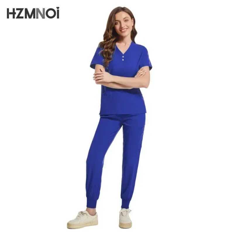 Scrub Hospital Uniform Medical Top Pants Nurse Uniform High Fashion Uniforms Nursing Scrubs Set Hot Sell Surgical Gowns X250410