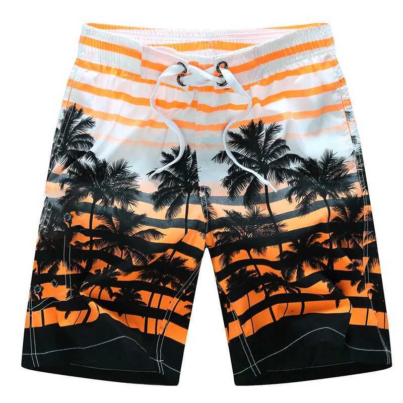Coconut Tree Mens Swimsuit Beach Shorts Surfboard Shorts Sportswear Boys Shorts Childrens Summer ShortsW250410