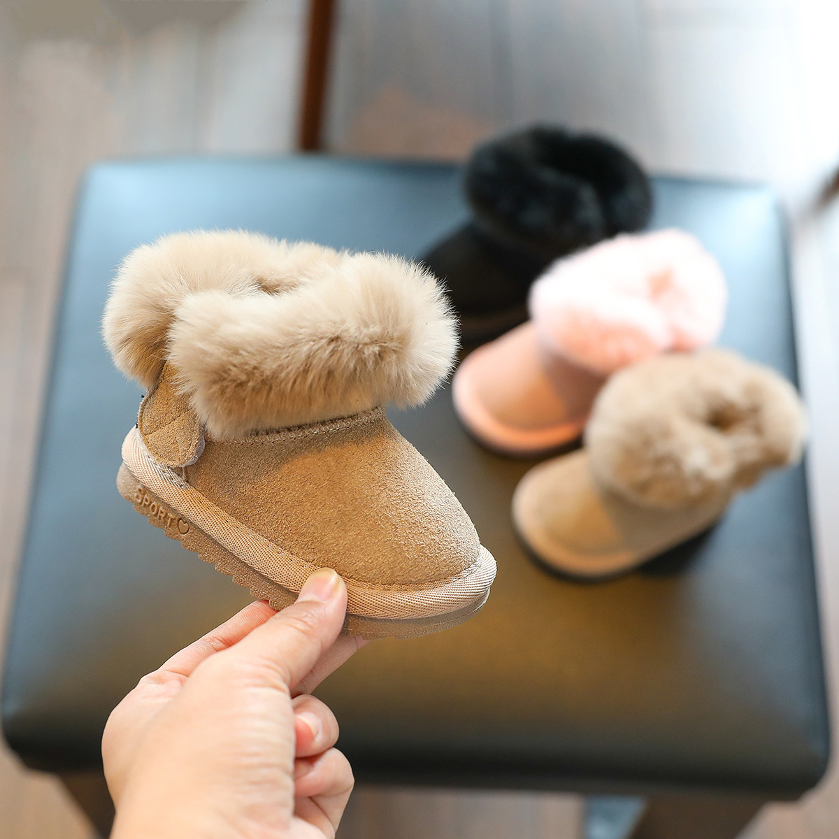 Winter Infant Snow Boots Thick Plush Warm Toddler Kids Shoes Kidszworld Fashion Little Girls Boys Baby Boots Size 15 - 25 K0223