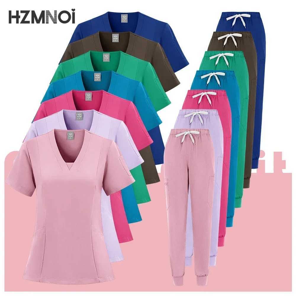 Surgical Uniform Woman Medical Nurse Scrub Set Beauty Sn Workwear Clinical Doctor Work Clothes Nursing Accessories Tunic Suit X250410