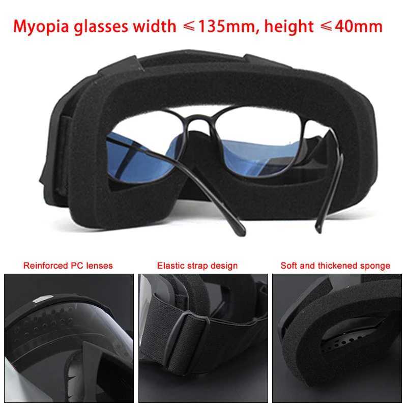 Skiing Goggles Windproof Cycling Motorcycle Goggles Anti-Fog Ski Goggles Snowmobile Eyewear Outdoor Sport Snow Snowboard Glasses K251110