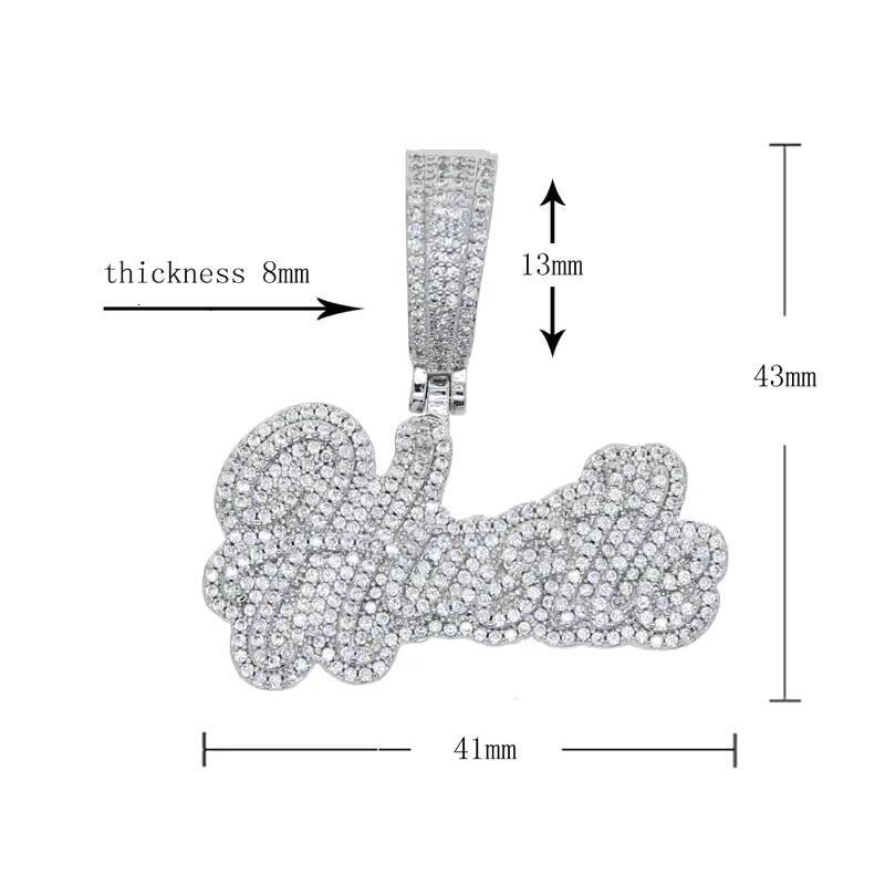 New Trendy Luxury Moissanite Vertical Pendant Gorilla Shaped for Men High Quality Sparkling Moissanite Stones Customizable