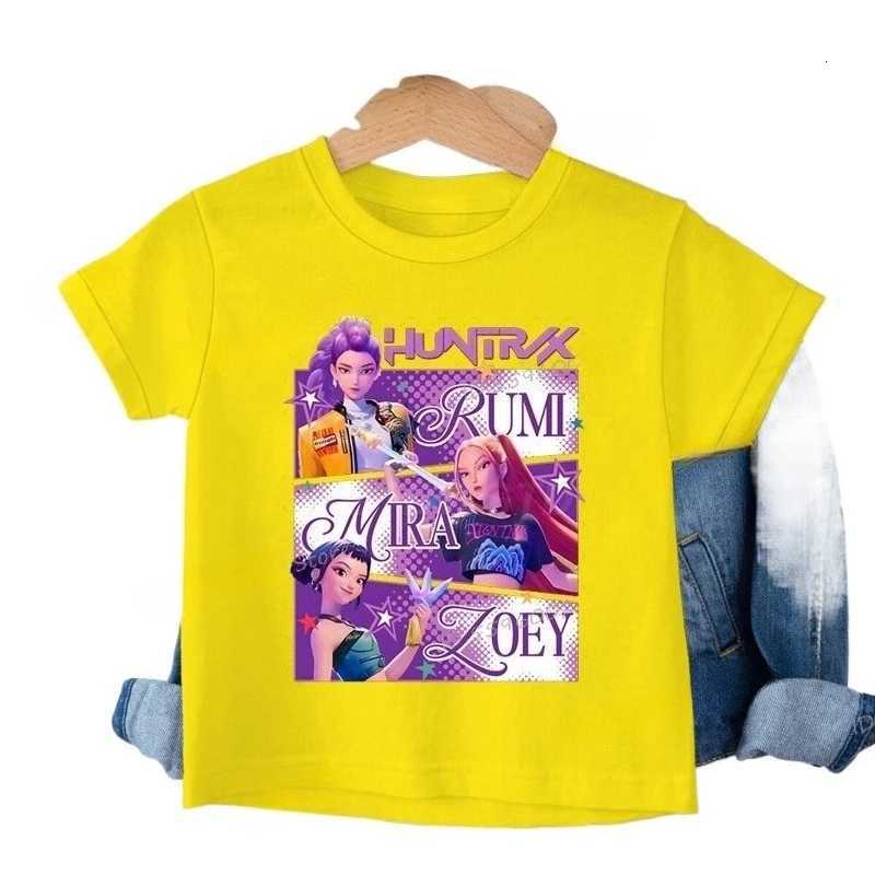 Childrens Clothing KPop Demon Hunters Fans Gifts Kids Clothes Fashion Casual Tops 2025 Hot Movie Soft Baby Girls T Shirt Z251111