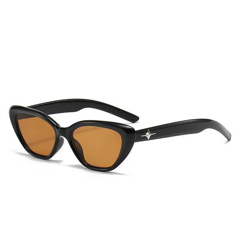 Retro triangle cat eye sunglasses for women UV400 protective shadow goggles fashionable Y2K luxury womens clothing brand designerT250411222