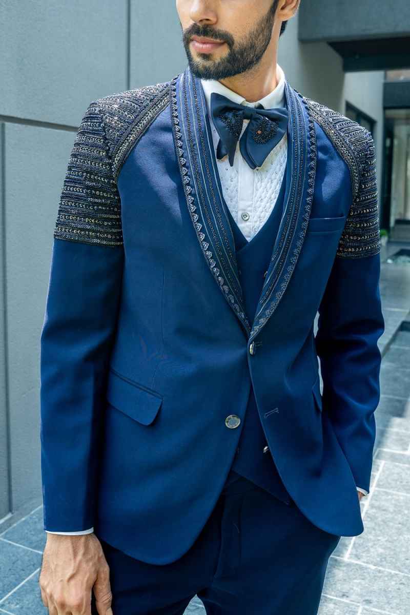 Fashion Wedding Men Suit Appliques Party Suit 2-Pieces Coat Pants Tailor-Made Groom Groomsman Formal Occasions Size Plus Size Customized M251622
