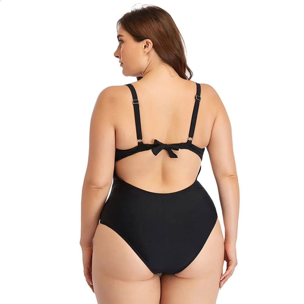 2025 Large Size Swimsuits For Women One Piece Plus Swimwear Sexy Swim Suit 1 piece 3xl xxl one-piece Bikini Set Bathing Suit 250410