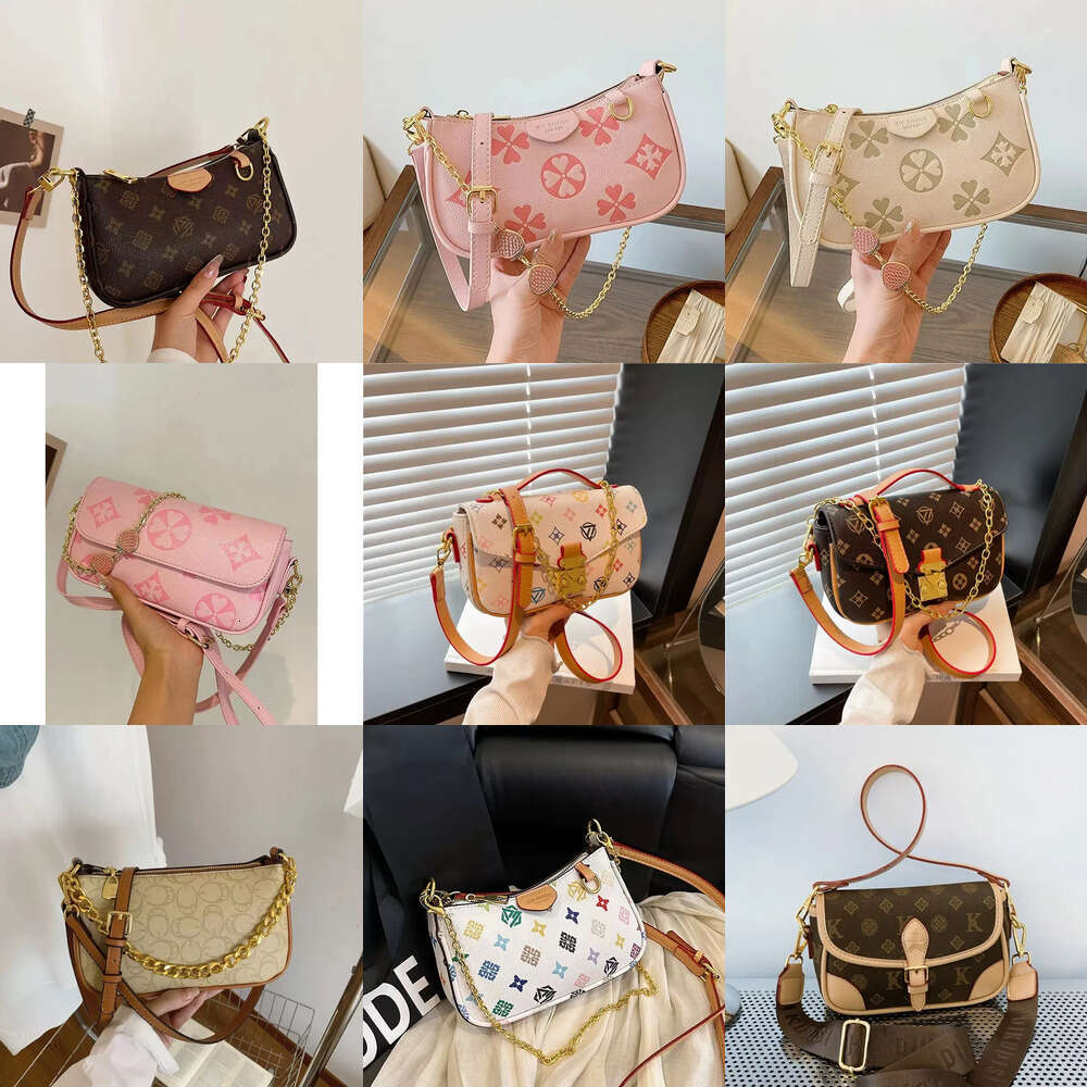 Designer Shoulder Luxury Bag Wallet Fashion Multicolor Chain Leather Handbag New Casual Letter Daily Flap High Quality Womens Purse