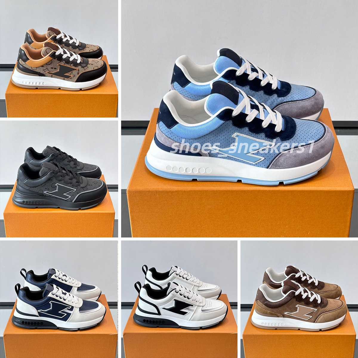 Classic Designer sneakers men Casual Shoes fashion Outdoor running Shoes Genuine Leather Breathable Luxury trainers top quality sports shoe with box