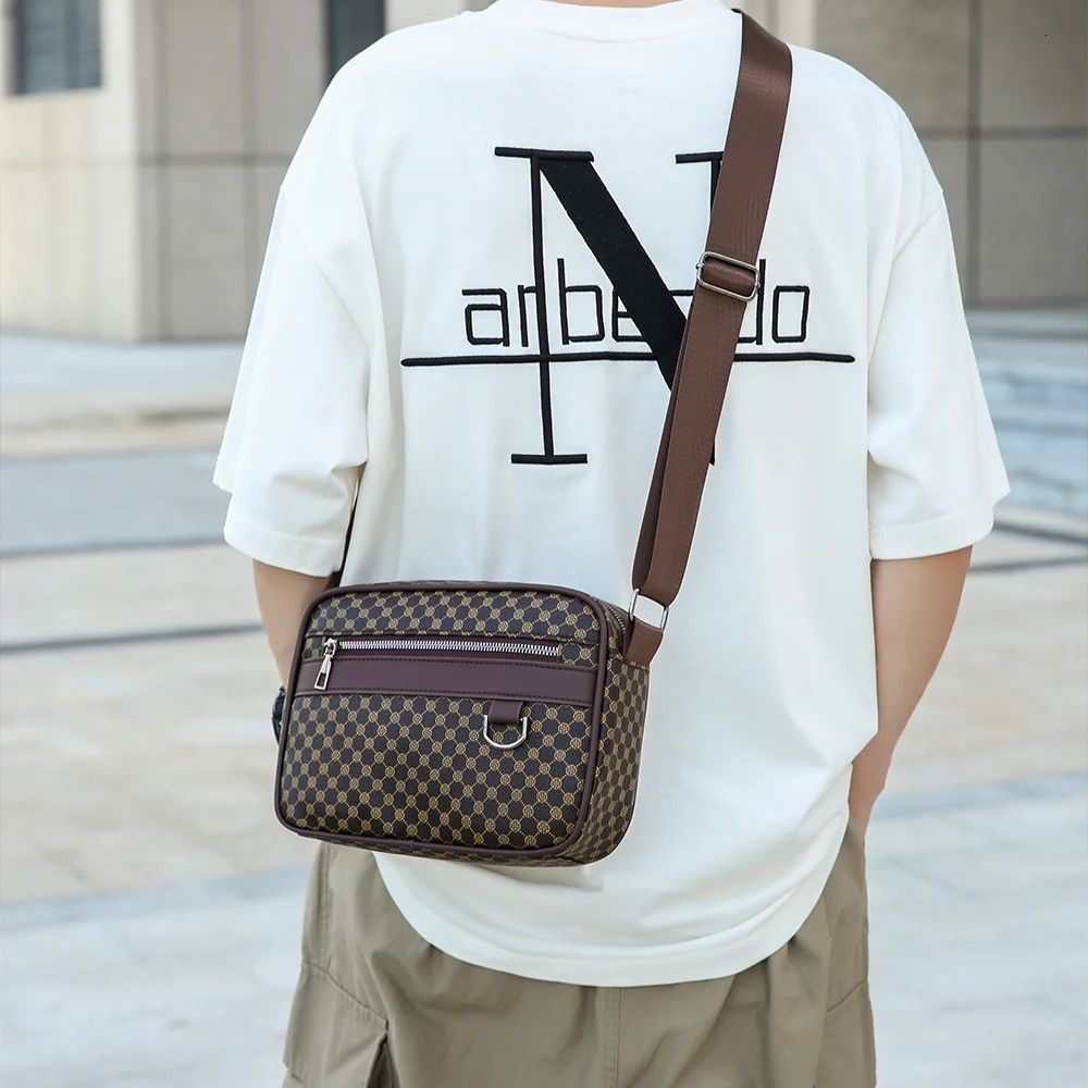 Mens Shoulder Bag Crossbody Korean Style Large Capacity Fashionable Outdoor Sports Handbag MultiLayer Business Backpack Ca 251110