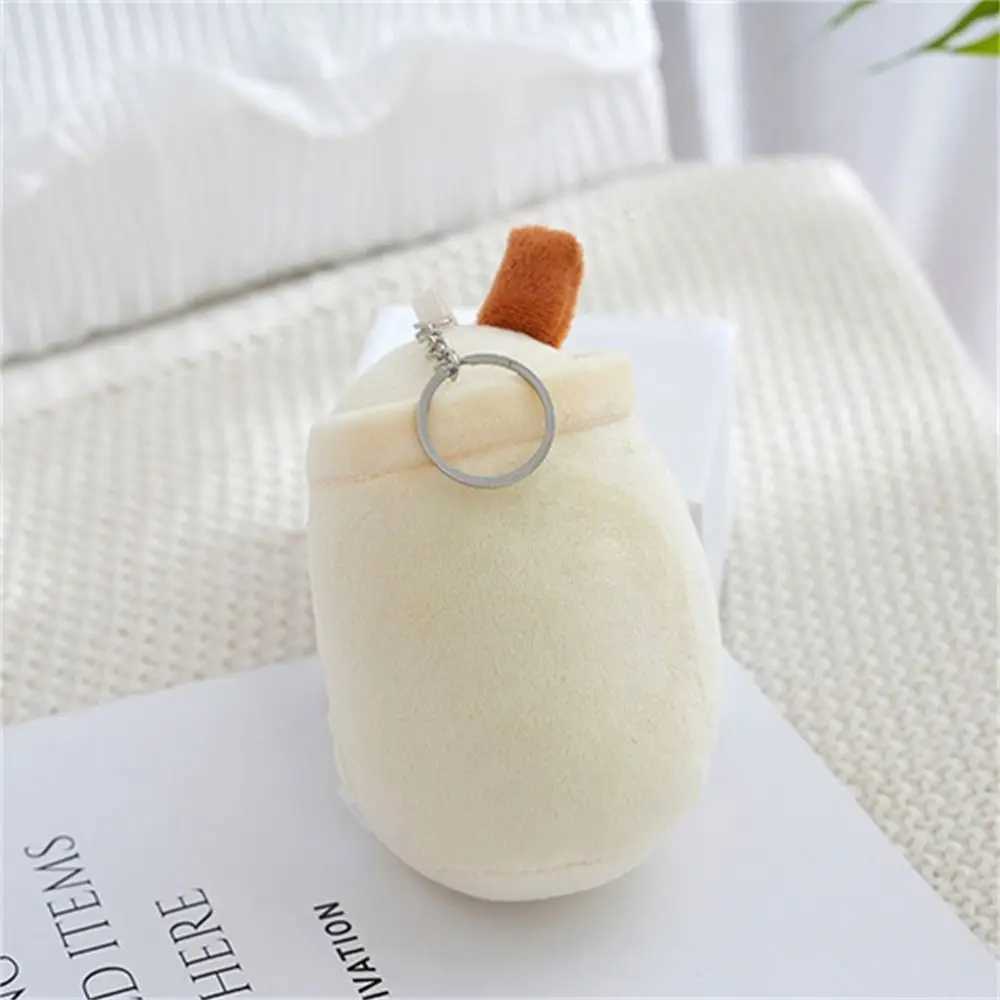 1 soft plush bubble tea cup keychain Kawaii fruit milk tea filled doll keychain girl friend birthday gift W250411