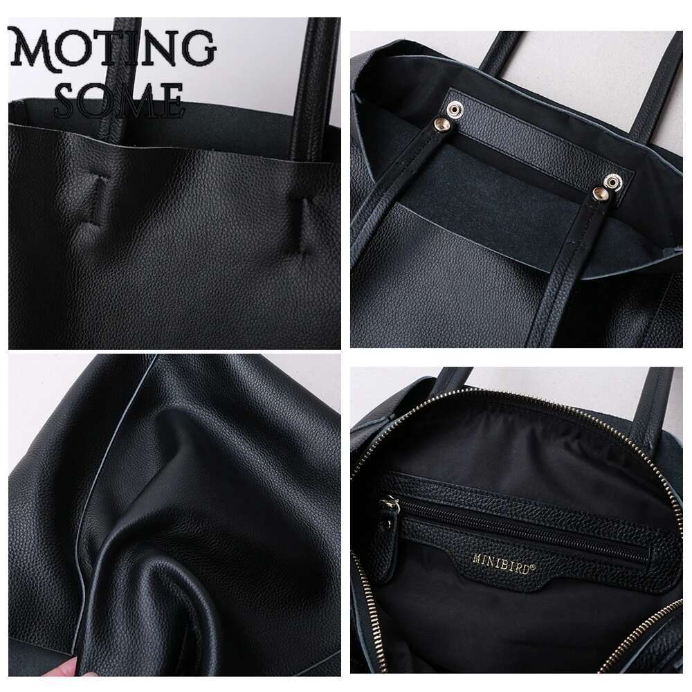 Simple Style Genuine Leather Women Tote High Quality Cowhide Large Shopper Female Totes Calfskin Shoulder Bag 2021 New