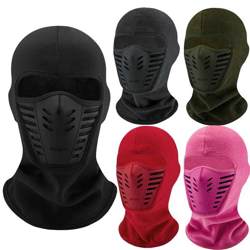 Winter Windproof Motorcycle Rider Mask Fleece Thermal Face Moto Riding Balaclava Motorbike Biker Keep Warm Ski Mask Men Women S251110