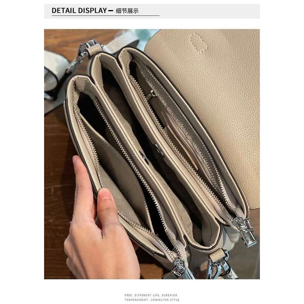 Designer Bag Women's Genuine Handbag Ladies Casual Crossbody Small Soft Cow Leather Versatile Shoulder Messenger Bag High Quality