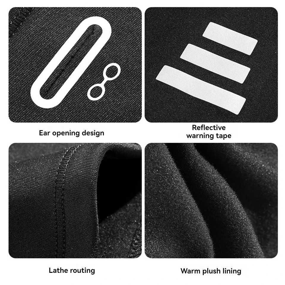 KoKossi Winter Face Mask Fleece Warm Windproof Cycling Cap Motorcycle Running Neck Warmer Sport Training Scarf Balaclava Hat S251110{category}