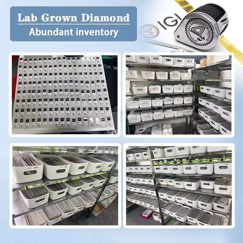Starsgem Lab Diamond 0.3ct 0.5ct 1ct 1.5ct 2ct 3ct D VVS2 VS1 Man Made Diamond IGI Certificate Loose Diamond