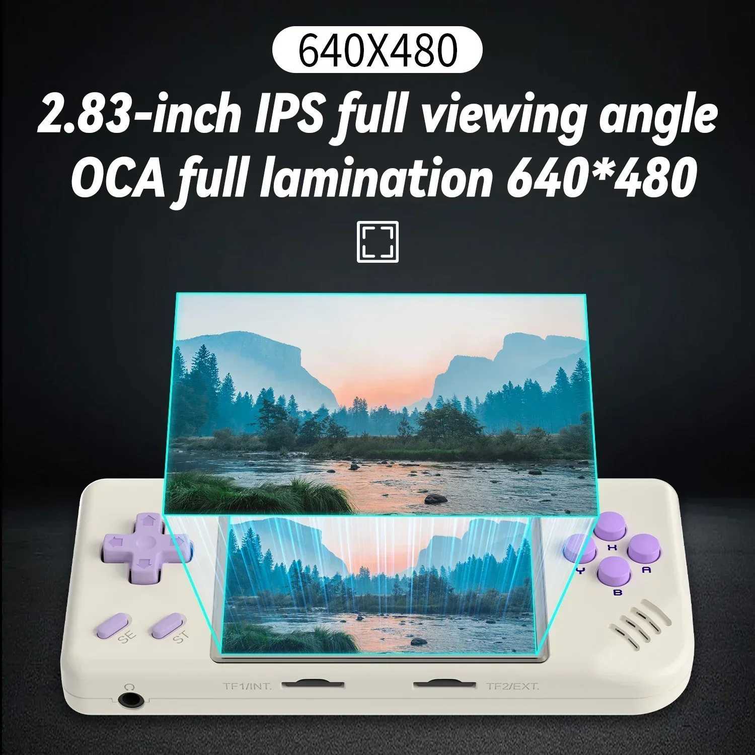 ANBERNIC RG28XX Handheld Game Console 283 I Screen HDMI Output Portable Video Player Ebook Reader Game Player Gift Mini A30M251111