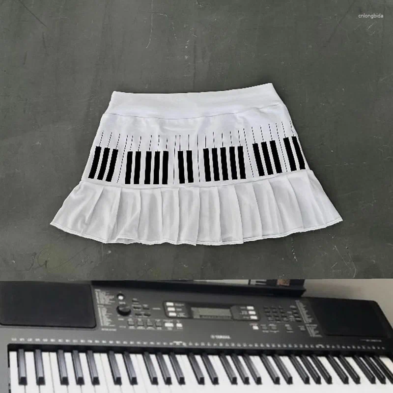 Skirts Streetwear Punk Y2K Skirt Unique Aesthetics Graphic Print Pleated Casual Hip Hop Chic Mini Goth Vintage A-line