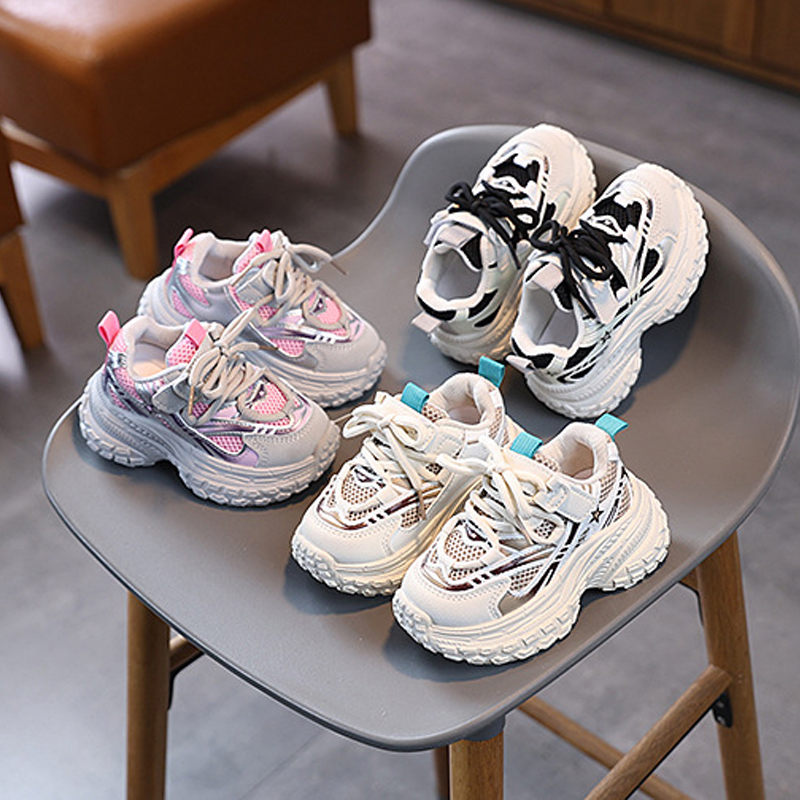 Boy Girl Basketball Shoes Toddler with Non Slip Wear-resistant Lightweight Spring Autumn Kidszworld Outdoor Kid Sport Shoes Size 21 - 30 K0205