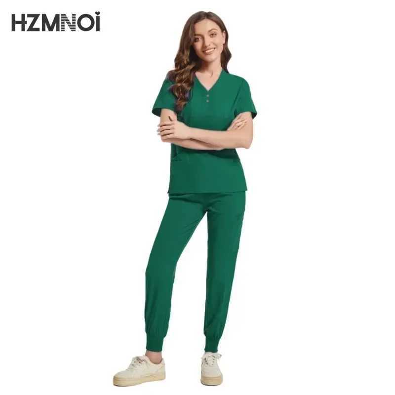 Scrub Hospital Uniform Medical Top Pants Nurse Uniform High Fashion Uniforms Nursing Scrubs Set Hot Sell Surgical Gowns X250410