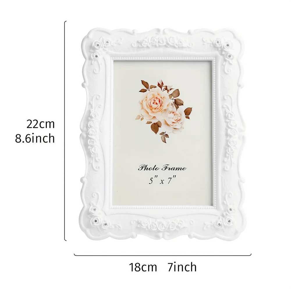 Pastoral style photo frame home table ornaments living room bedroom desktop decoration horizontal and vertical universal L251110 H260306