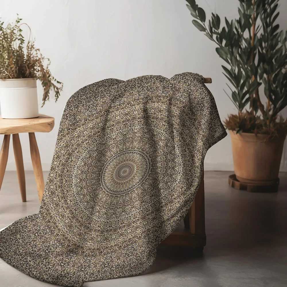 Faux Fur Throw Blanket Leopard Print Sofa Bed Decorative Warm Fuzzy Blanket for Home Living Room Bedroom C251111