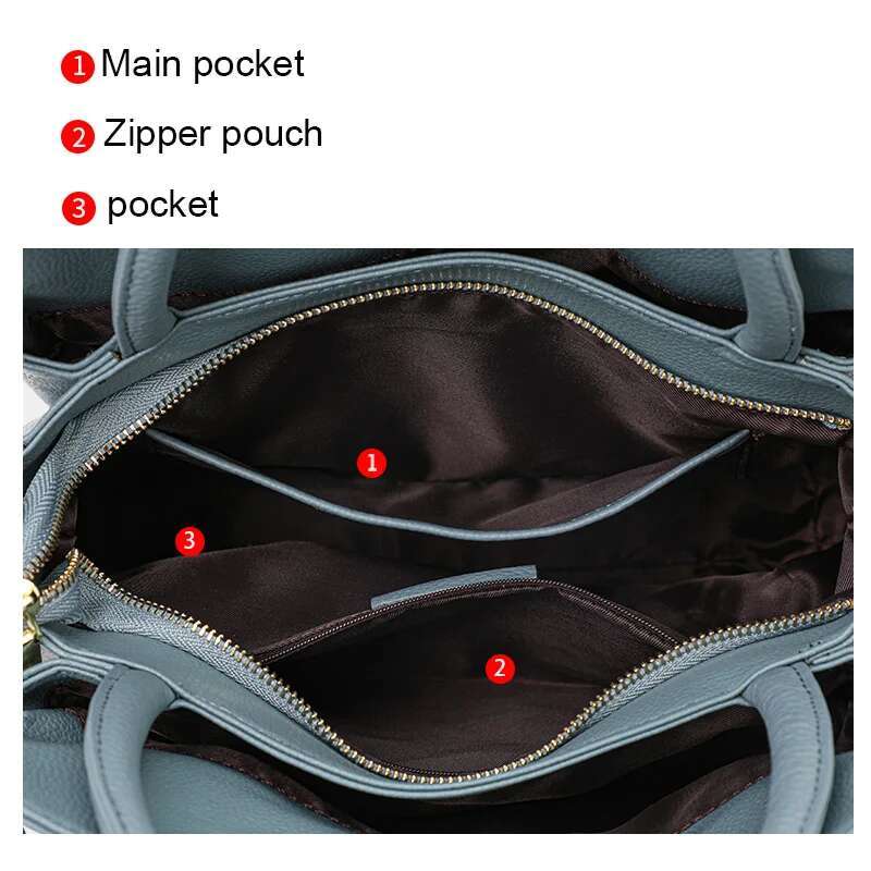 2025 New Women's Handbag Large Capacity Fashion Printed Bag Designer Trendy Women's Handbag Genuine Leather Material