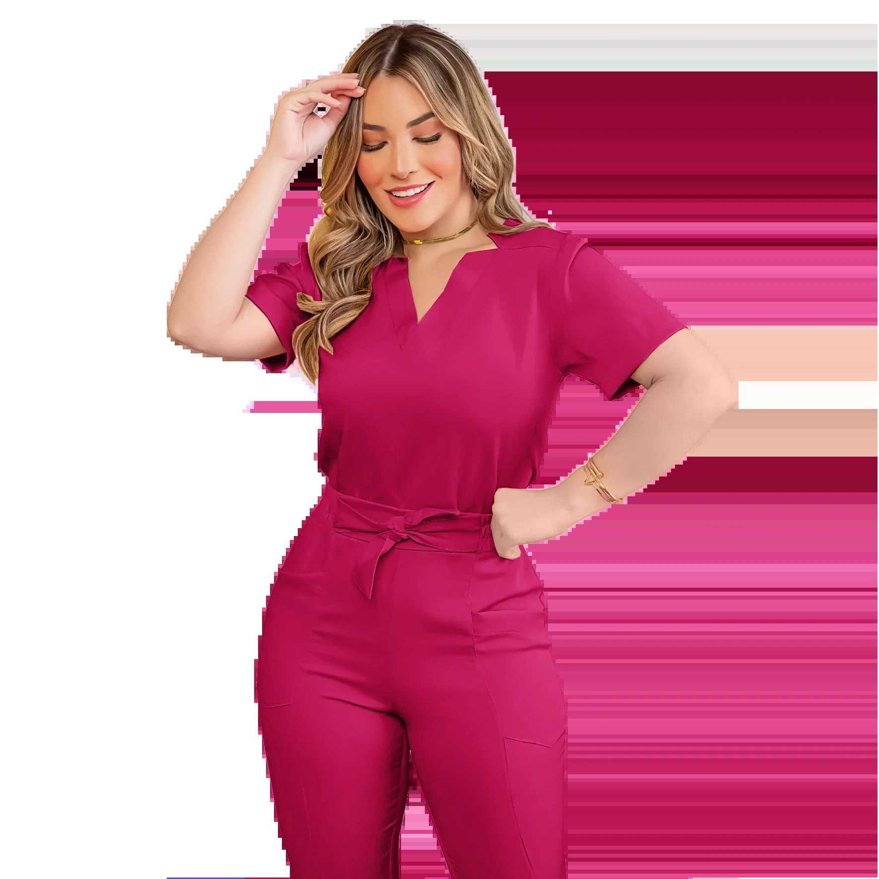 Home>Products>Breathable Hospital Uniforms>Womens Leisure Medical Scrub X2504101