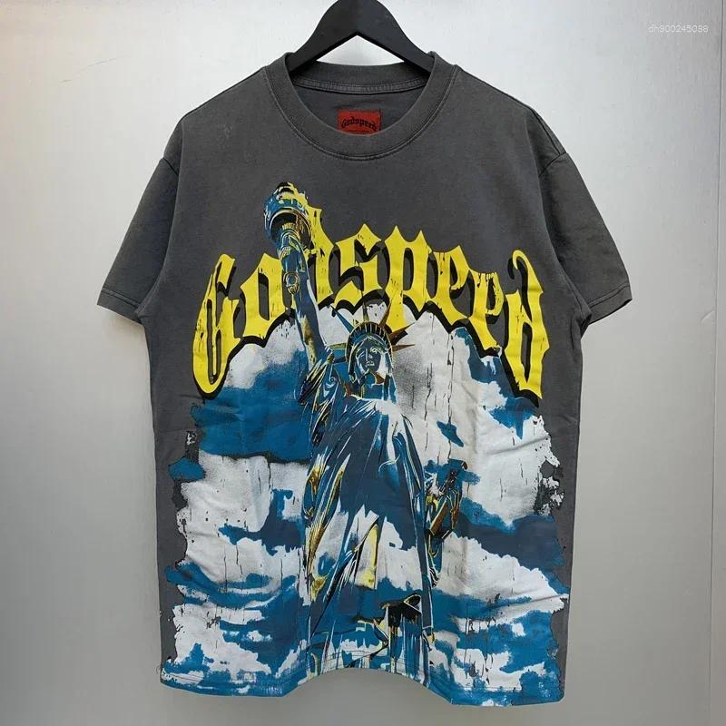 Men's T Shirts Niche Fashion Brand Seller Crew-neck Short-sleeved T-shirt Letter Printing Couple Casual Topper