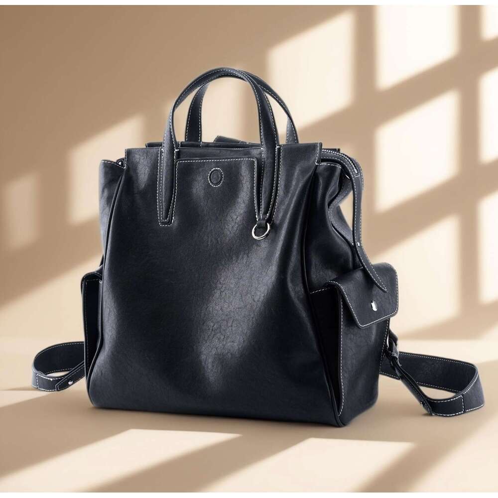 Luxury Bag Designer Yamashita Song Large Backpack Unisex Top Layer Cowhide Vegetable Tanned Leather Inch Laptop Bag