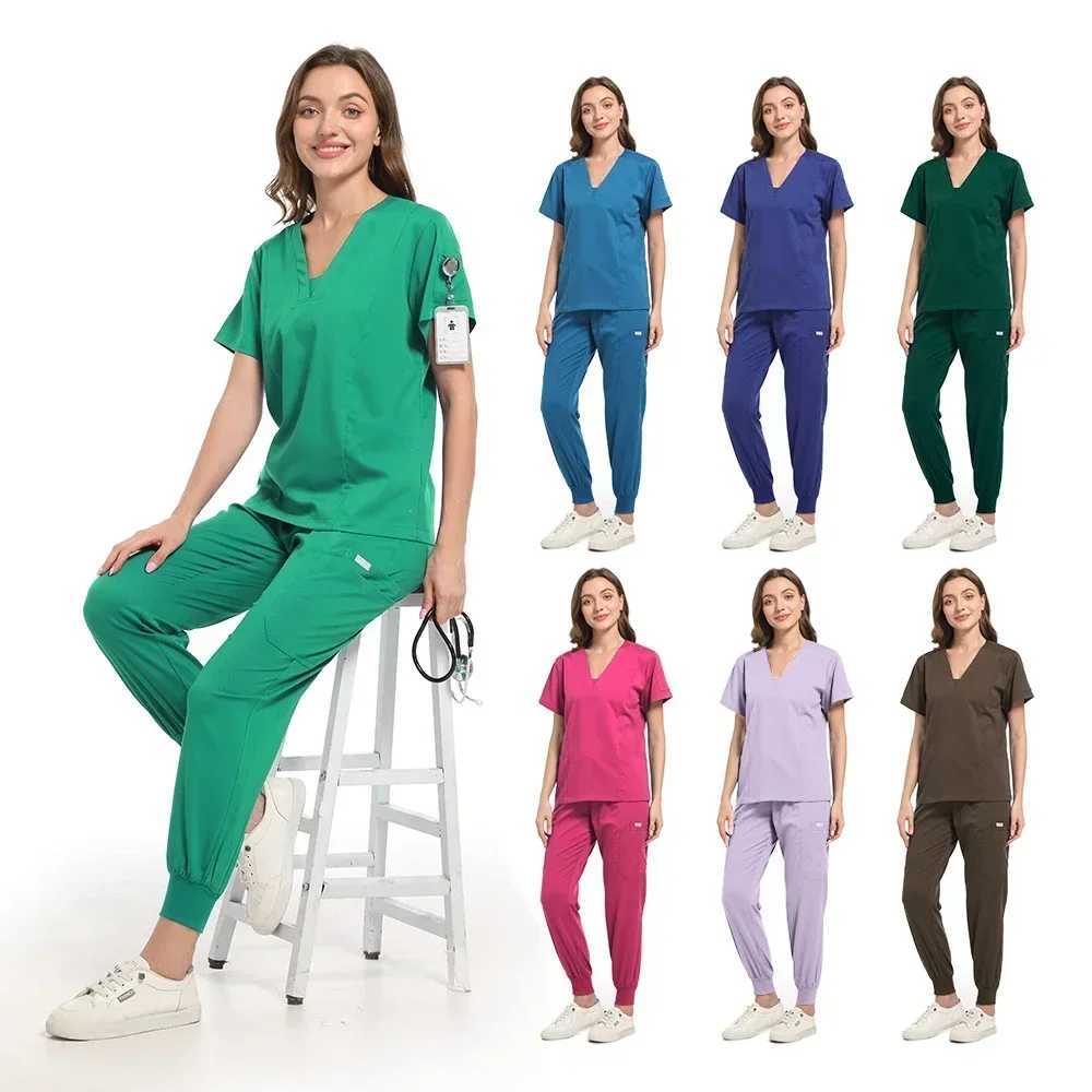Operating Room Medical Uniforms Matte Hospital Work Matte Set Nursing Supplies Nursing Dental Surgical Dresses Work Clothes X250410