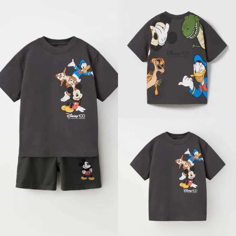 Cool boy clothing designer Za Tops summer boy and childrens clothing short sleeved T-shirt sportswear childrens setXJ250410