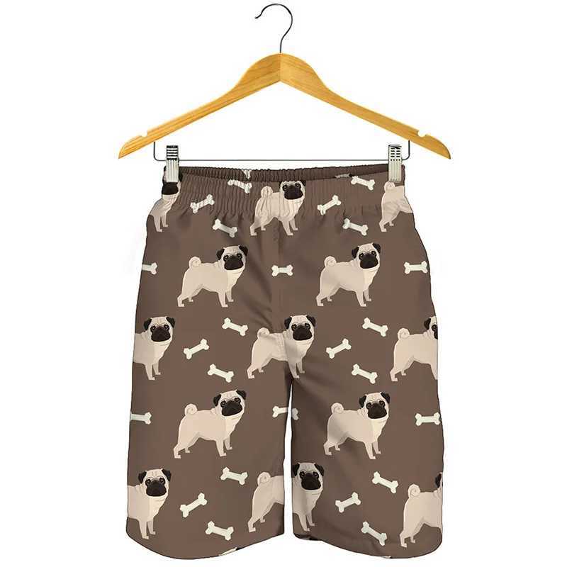 Cute pet dog 3D printed beach shorts childrens summer street ultra-fine shorts mens surfboard shorts cool swim trunksW250410