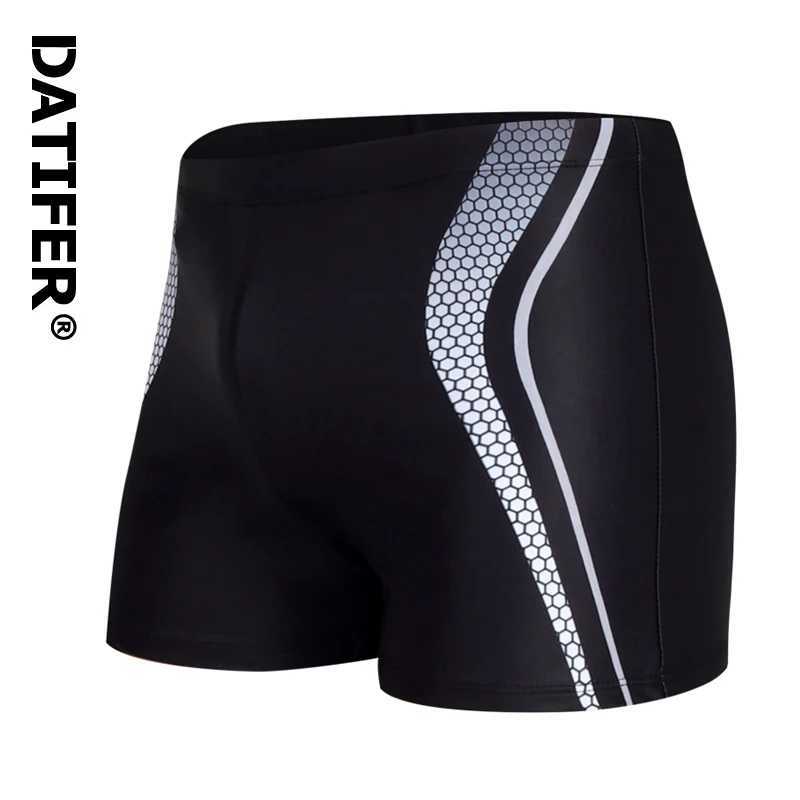 Datifer New Swimsuit Mens Summer Beach Surfing Fashion Swimsuit Boxing Shorts High Quality Mens Swimsuit with MatW250410