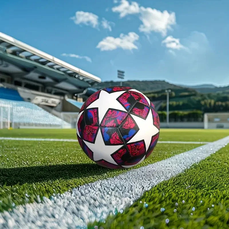 1Pc Soccer Ball Size 5Wear Rsistant Durable Soft PU Outdoor Football Training Seamless Soccer Ball Group Training Game Supplies 251107