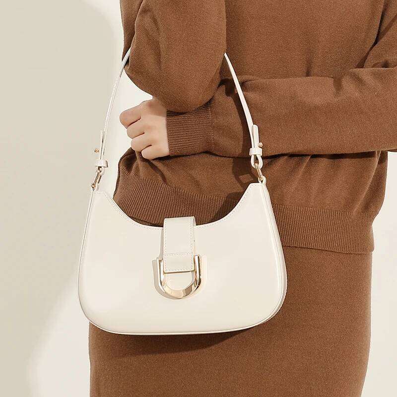 Genuine Leather Women's 2025 New Luxury Designer Women Shoulder Bag Cowhide Crossbody Bags Fashion Female Handbags